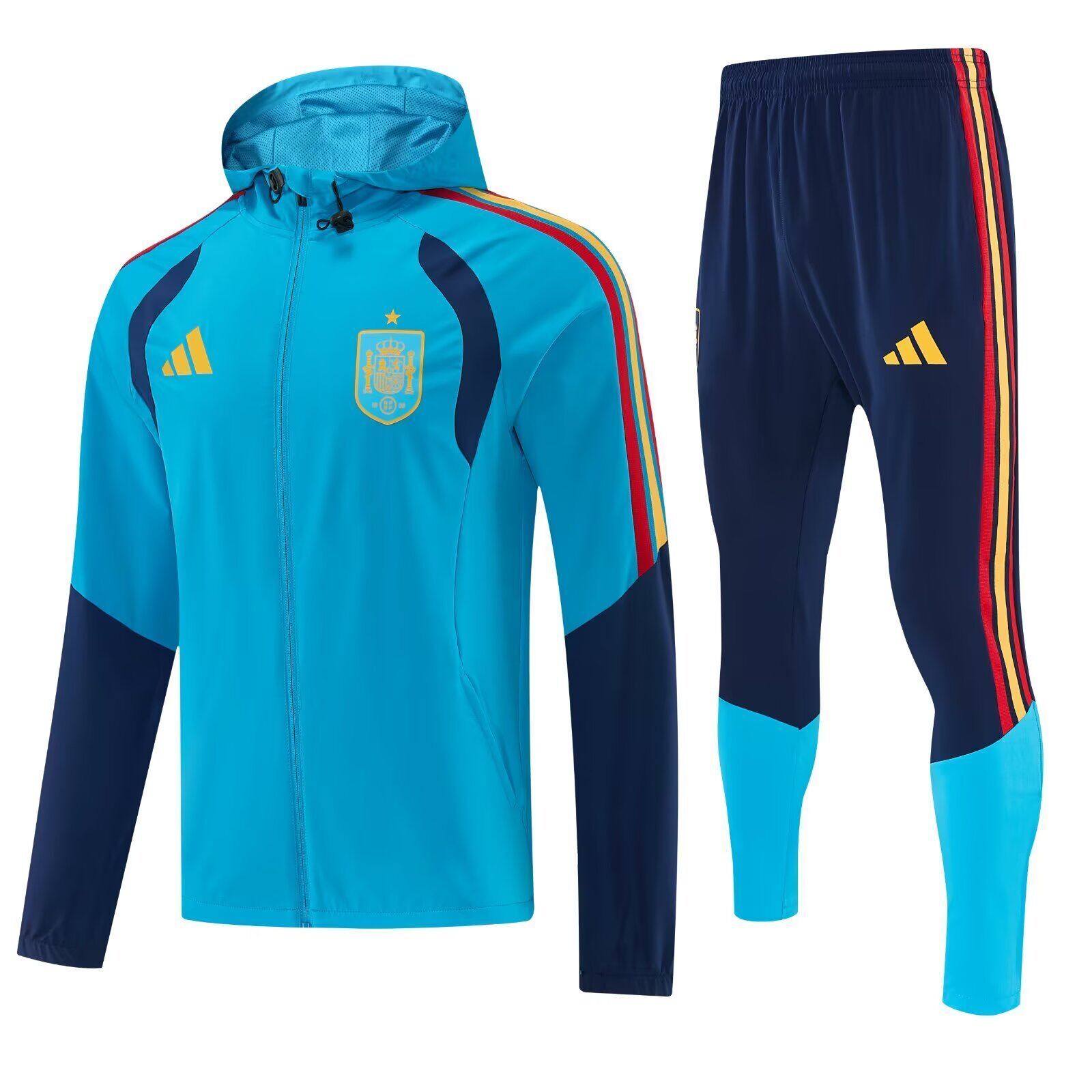 AAA Quality Spain 25/26 Windcoat Hoodie Tracksuit - Blue